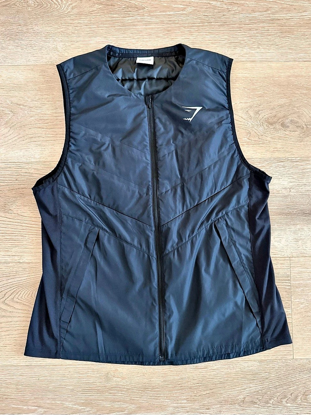 Gymshark Speed Vest Men's Black Athletic Vest Size Large